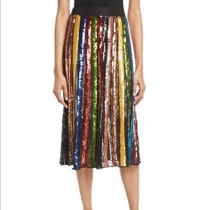 Alice and & + Olivia Tianna sequin skirt Sz 8 Nwt